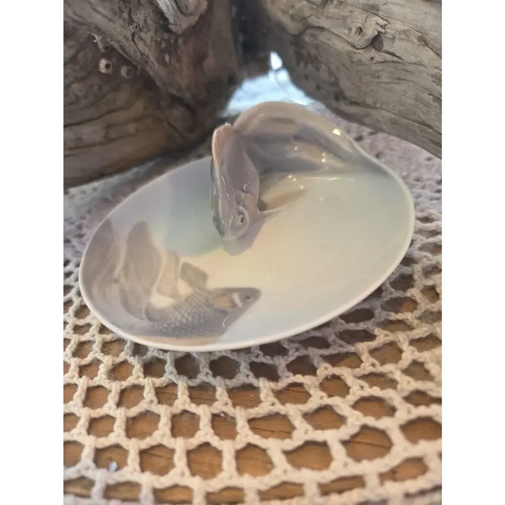 70's ~ Royal Copenhagen ~ Art Nouveau 4.75” Fish Bowl #931 ~ Amazing & Perfect!!